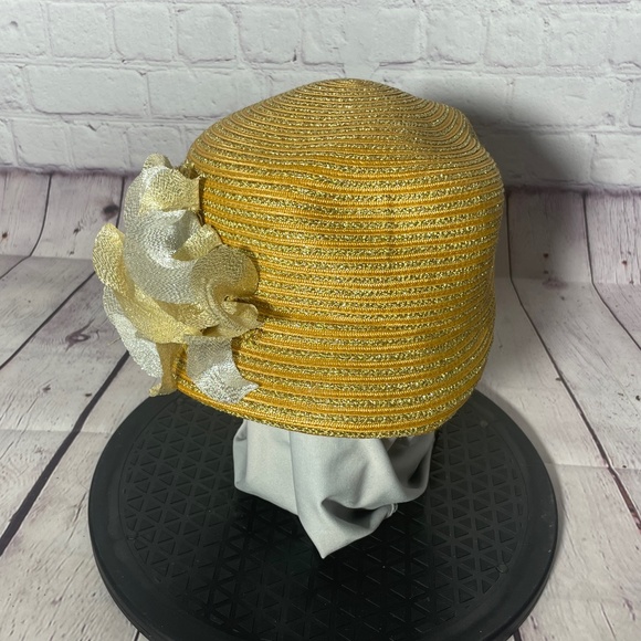 Gabriel Amar for Frank Clive Women’s Hat Gold - Picture 1 of 8